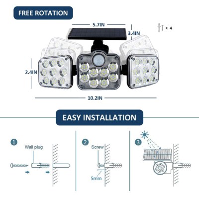 JD LAMP LED+PANNEAU JD-2858A -3